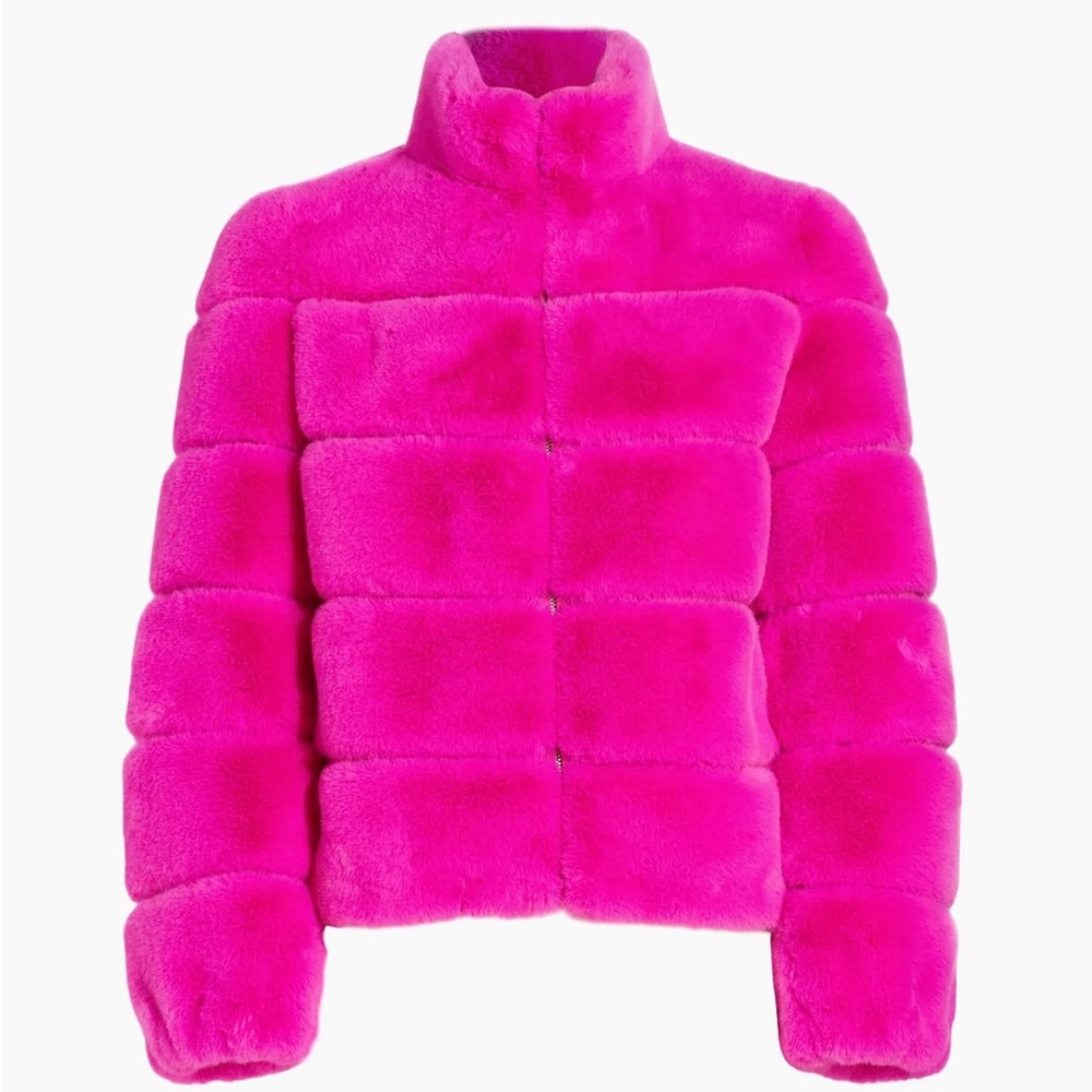 Generation Love Jodi Faux Fur Jacket Neon Pink. Size XS. Brand new, never worn.
